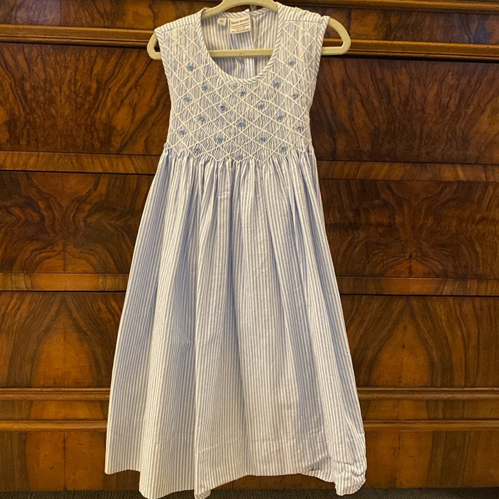 Sweet Dreams blue smocked dress